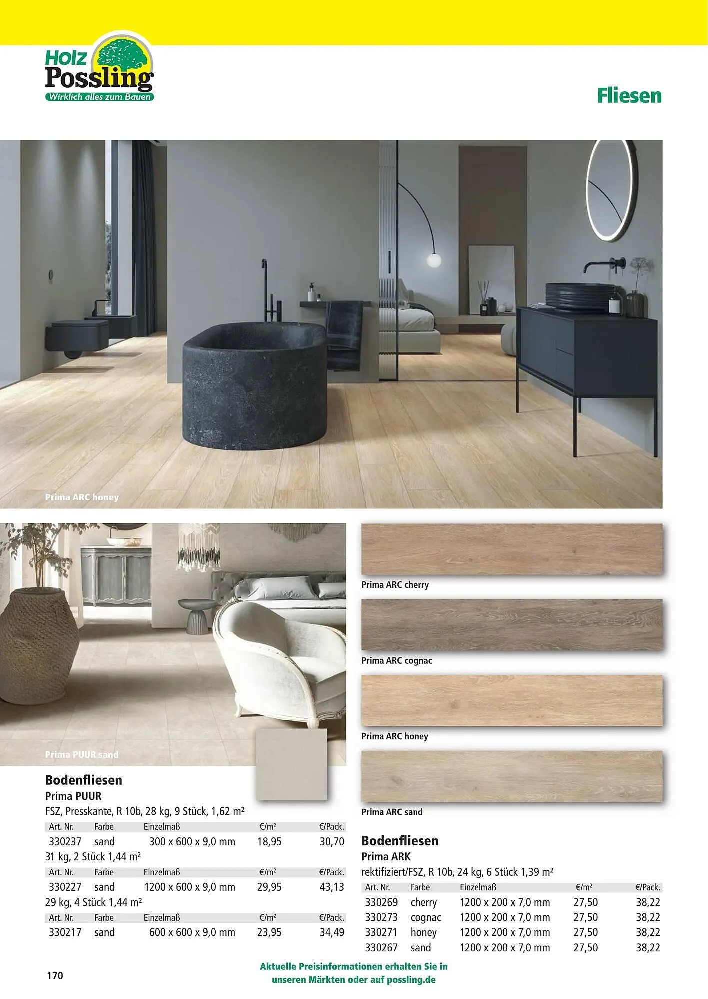 Holz Possling Prospekt von 1. April bis 31. Juli 2026 - Prospekt seite 170