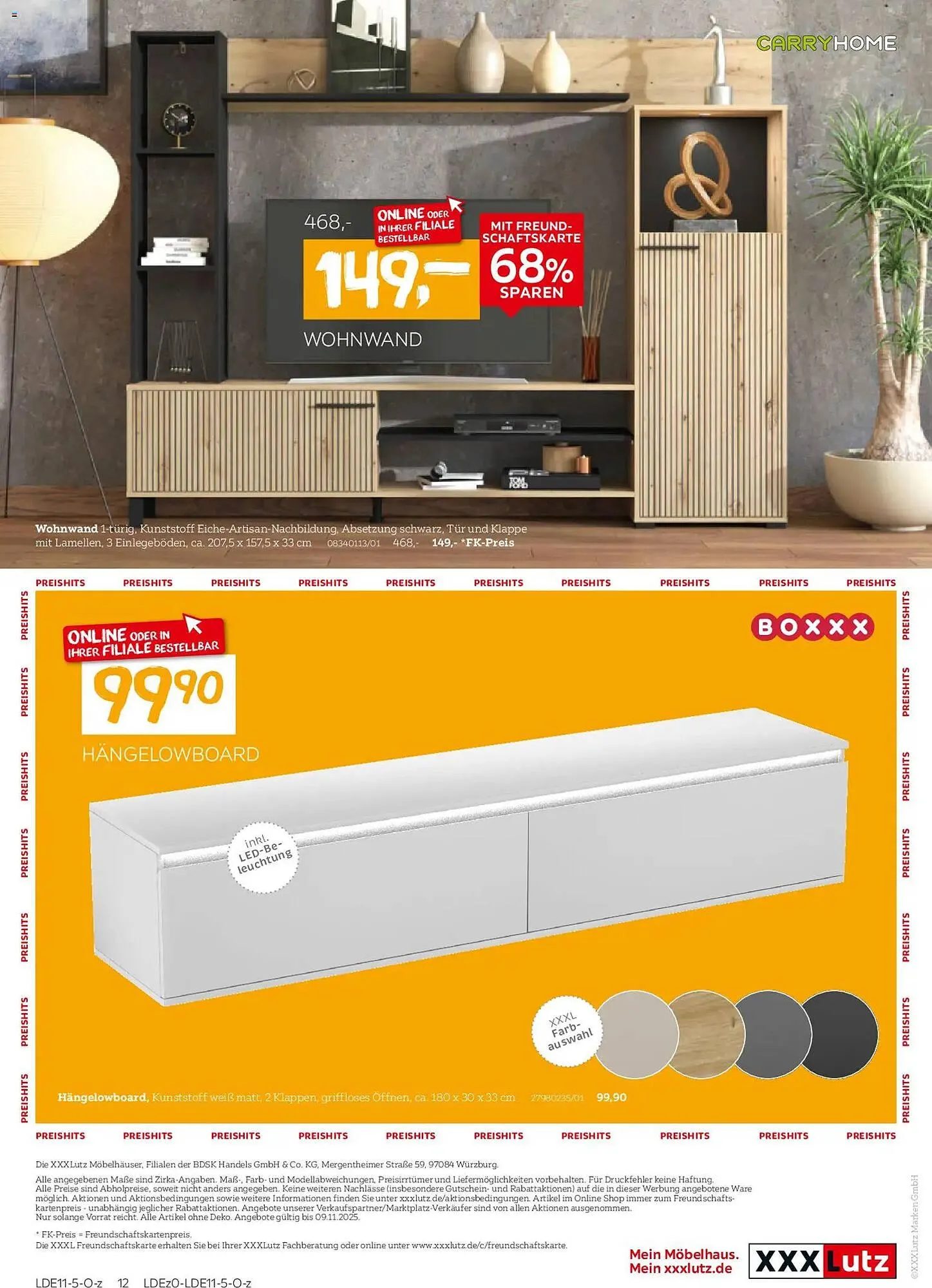 XXXLutz Prospekt von 26. Oktober bis 9. November 2025 - Prospekt seite 12