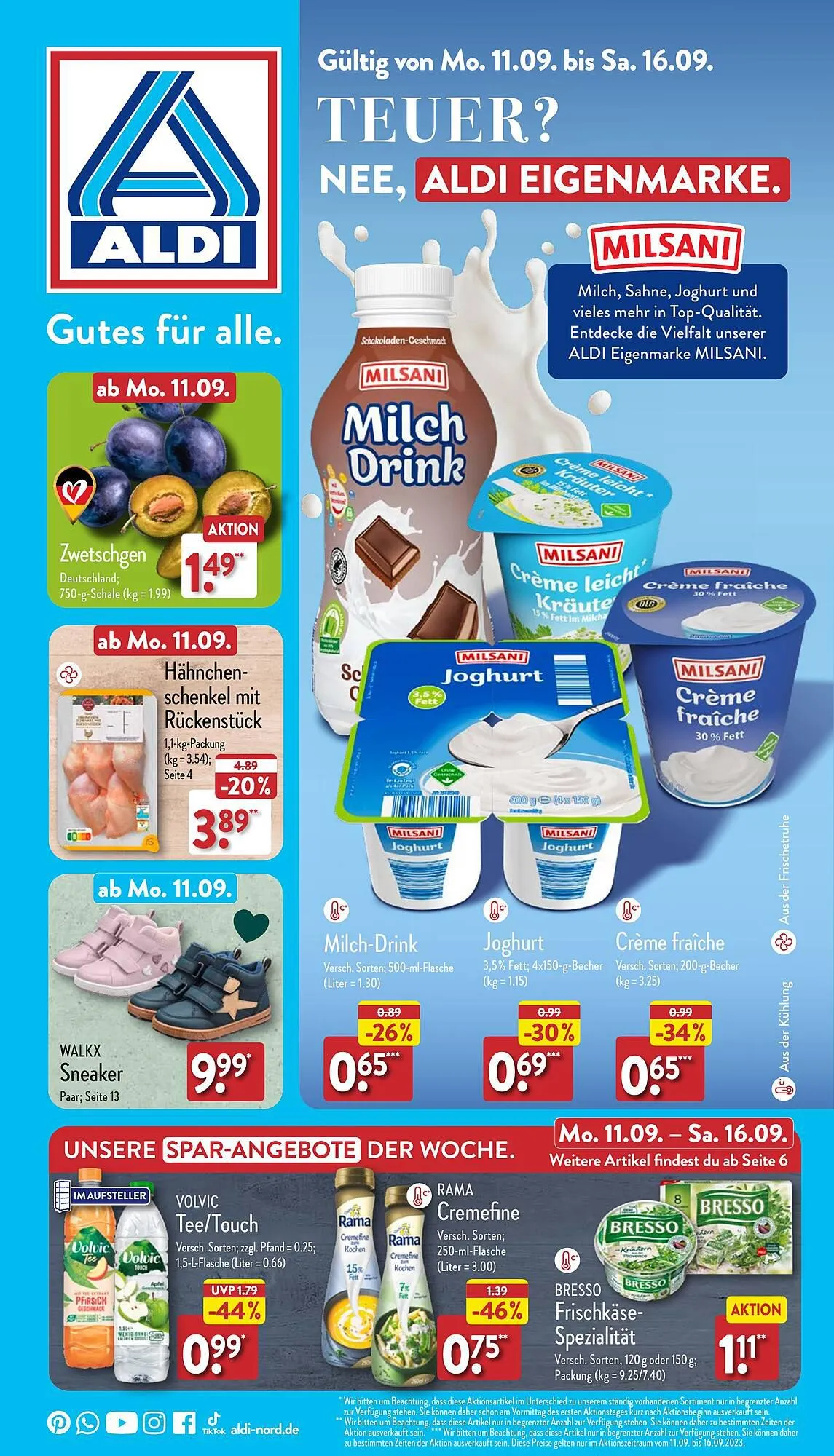 Aldi Duitsland Folder van 14 september tot 20 september 2023 - Folder pagina 1