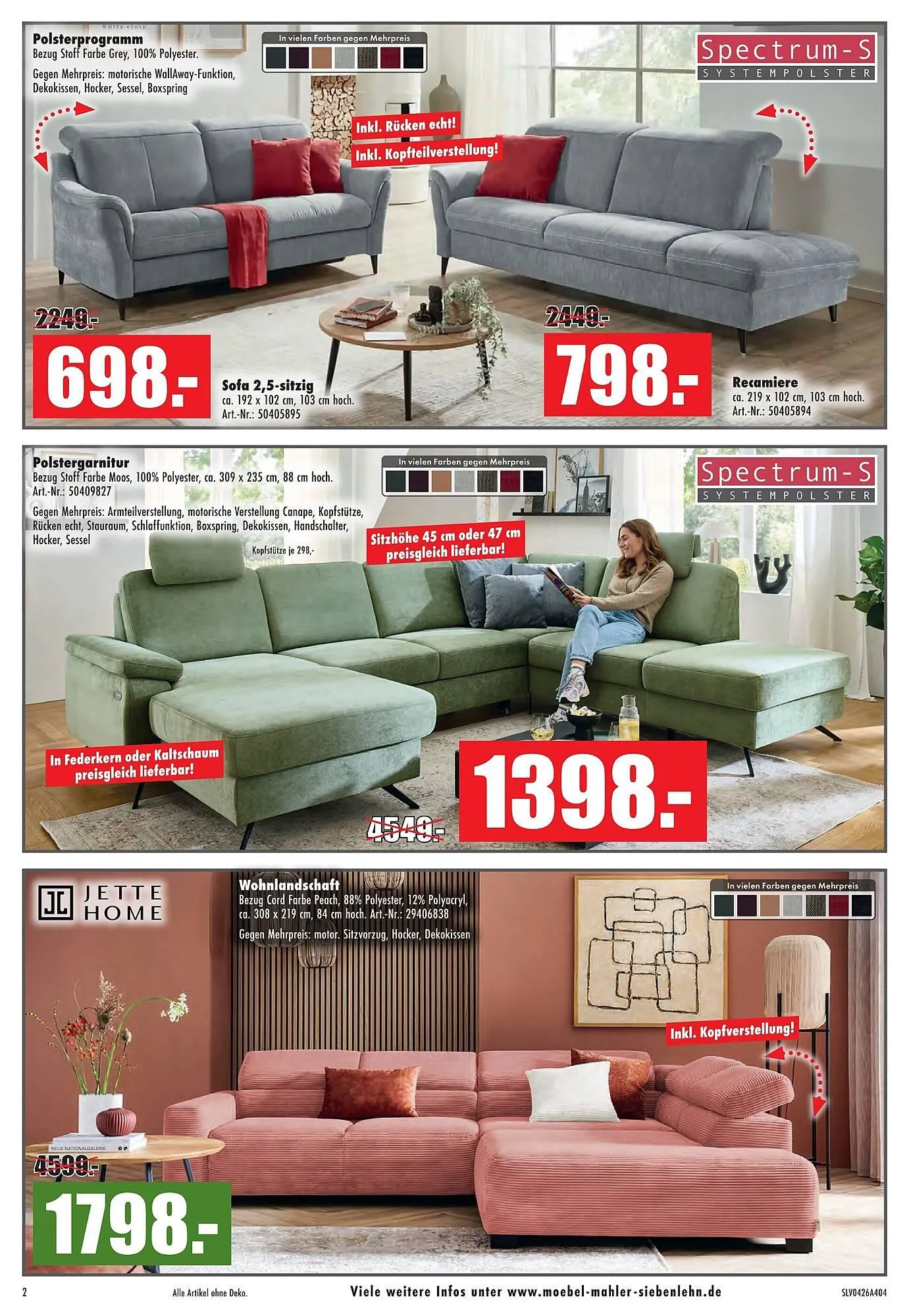 Möbel Mahler Katalog von 15. April bis 5. Mai 2026 - Prospekt seite 2