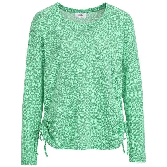 Damen Langarmshirt mit Raffung