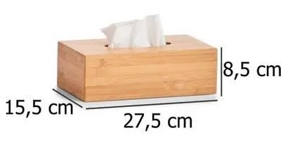 Kosmetiktücher-Box, Bambus