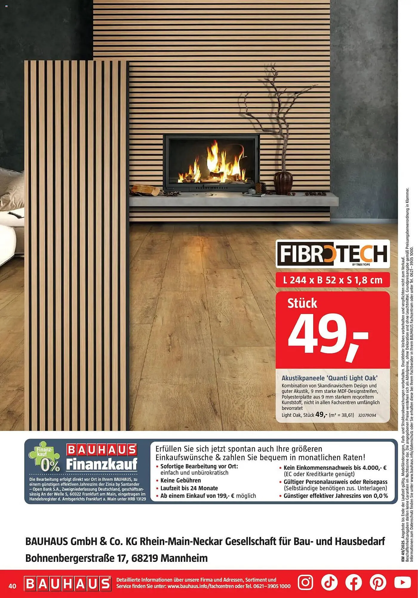 Bauhaus Prospekt von 29. November bis 3. Januar 2026 - Prospekt seite 40