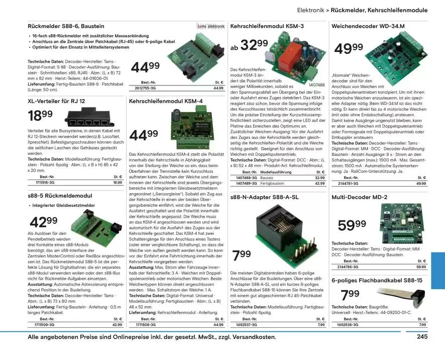 Modellbahn Katalog von 29. Oktober bis 31. Dezember 2025 - Prospekt seite 247