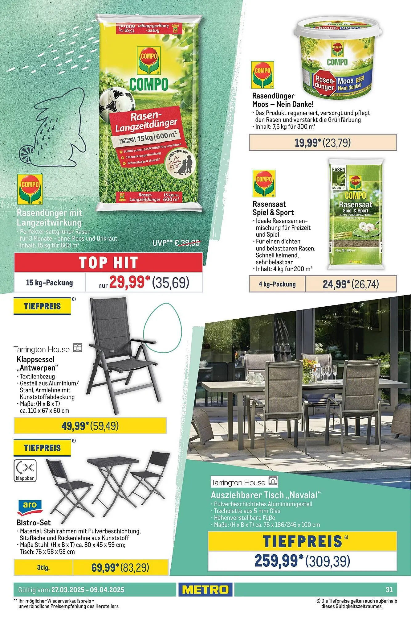 METRO Prospekt von 27. März bis 8. April 2025 - Prospekt seite 31