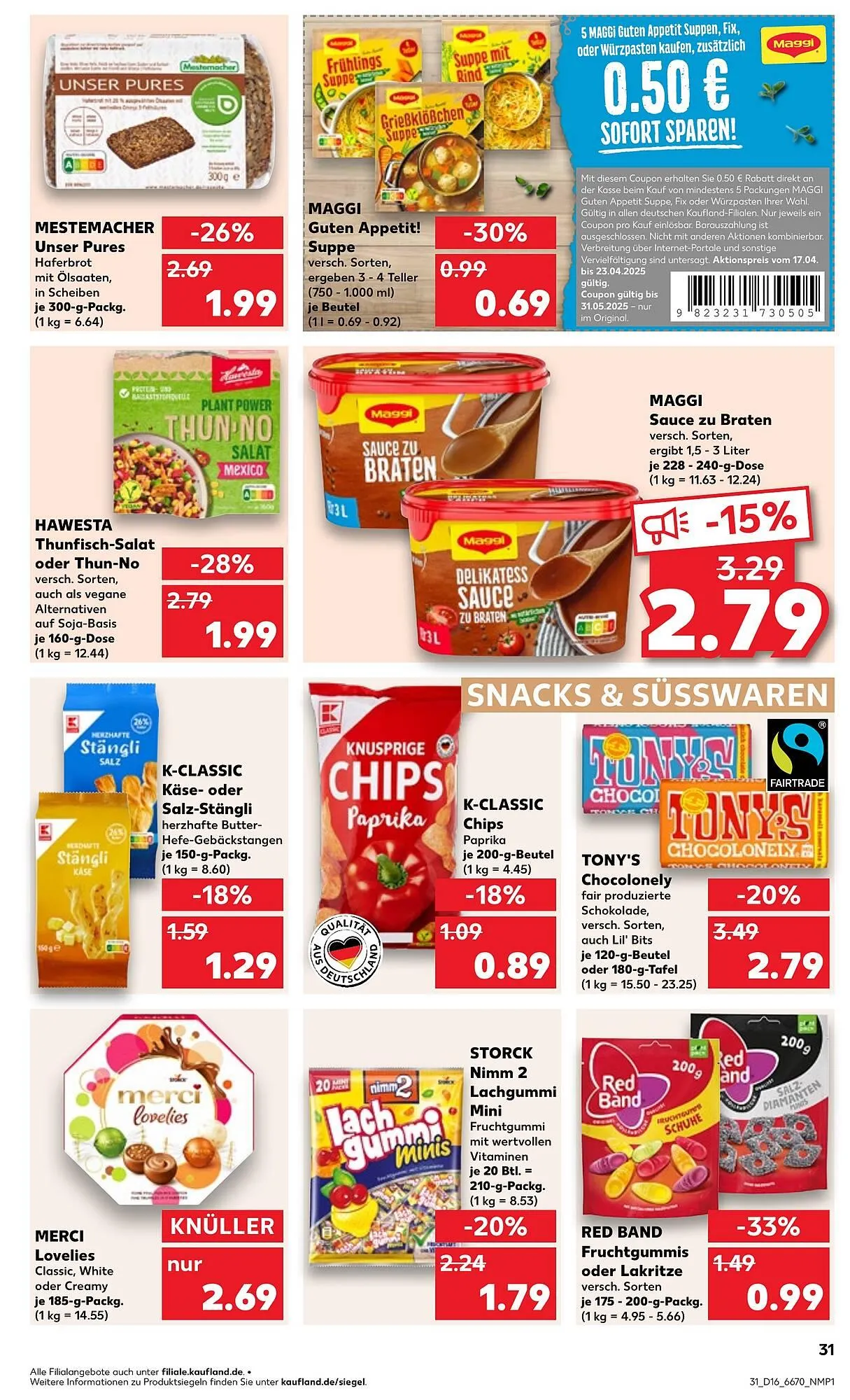 Kaufland Prospekt von 17. April bis 23. April 2025 - Prospekt seite 31