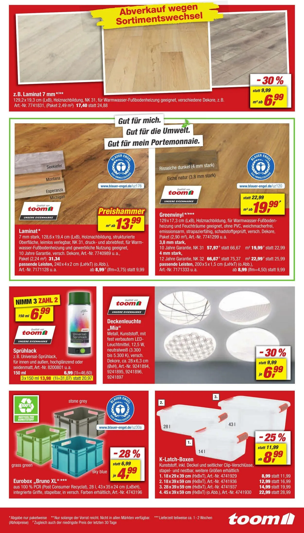 toom Baumarkt Aktueller Prospekt von 31. März bis 14. April 2025 - Prospekt seite 13