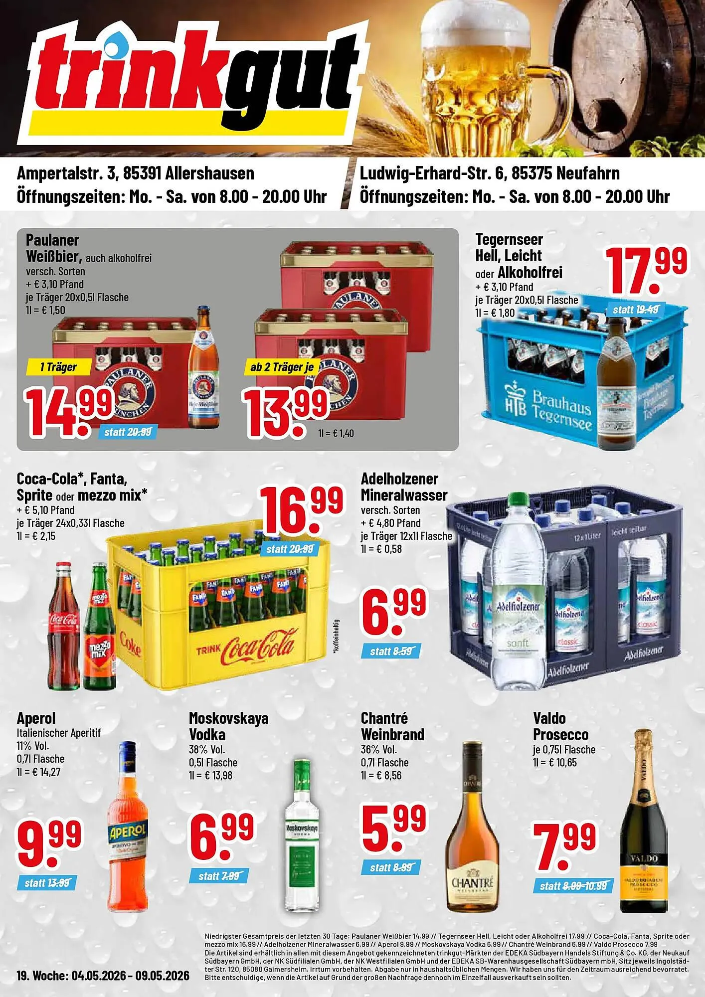 Trinkgut Prospekt von 3. Mai bis 9. Mai 2026 - Prospekt seite 1