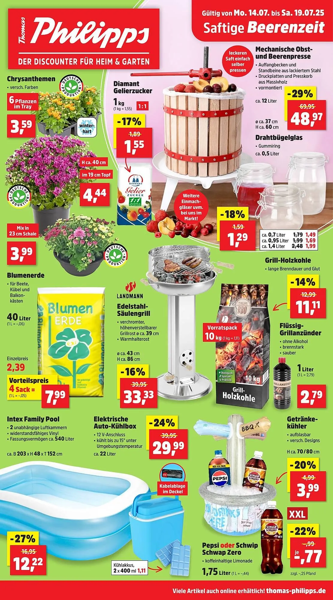 Thomas Philipps Prospekt von 14. Juli bis 19. Juli 2025 - Prospekt seite 1