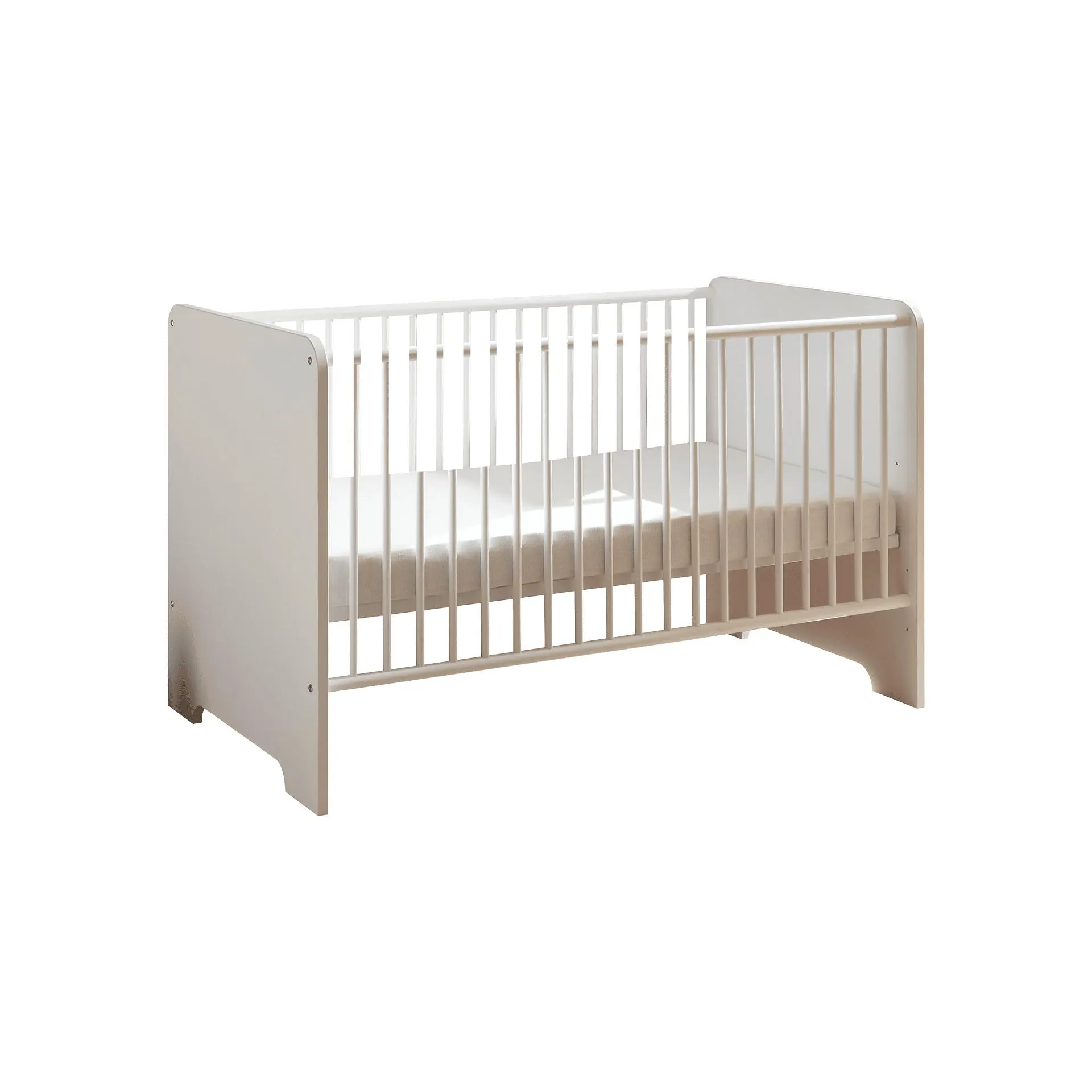 Zauberzwerg Babybett Spatz 70x140 cm Weiß