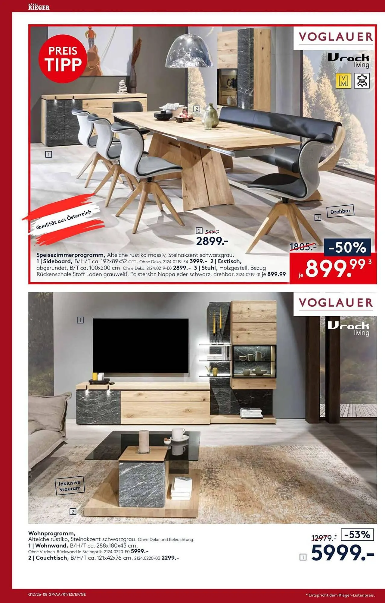 Möbel Rieger Prospekt von 26. März bis 9. April 2026 - Prospekt seite 8