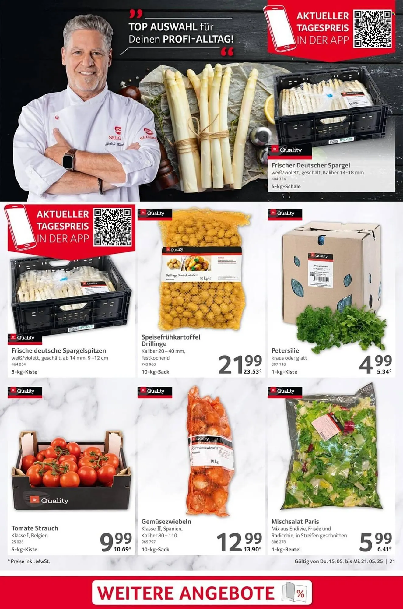 Selgros Prospekt von 15. Mai bis 21. Mai 2025 - Prospekt seite 21
