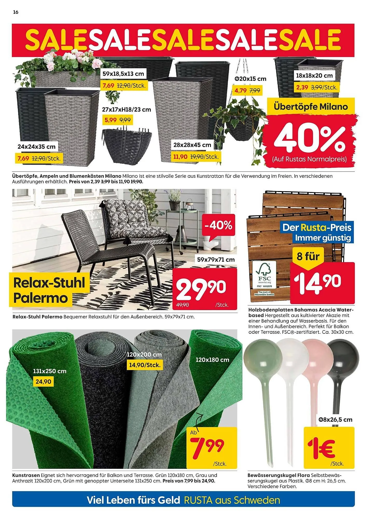 Rusta Prospekt von 24. Mai bis 30. Mai 2025 - Prospekt seite 16
