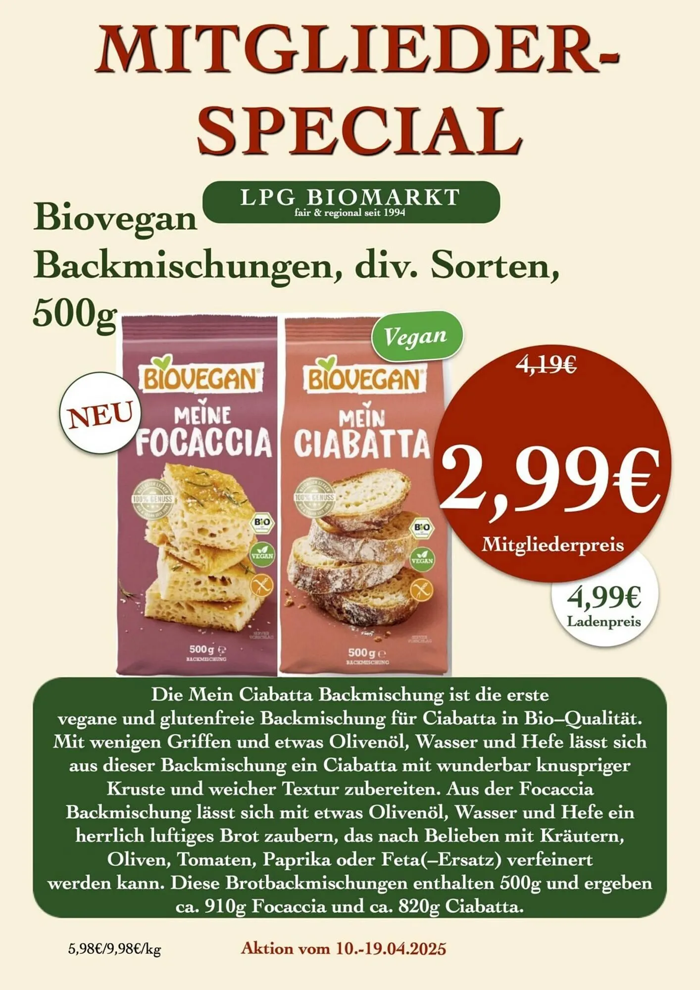 LPG Biomarkt Prospekt von 10. April bis 16. April 2025 - Prospekt seite 16