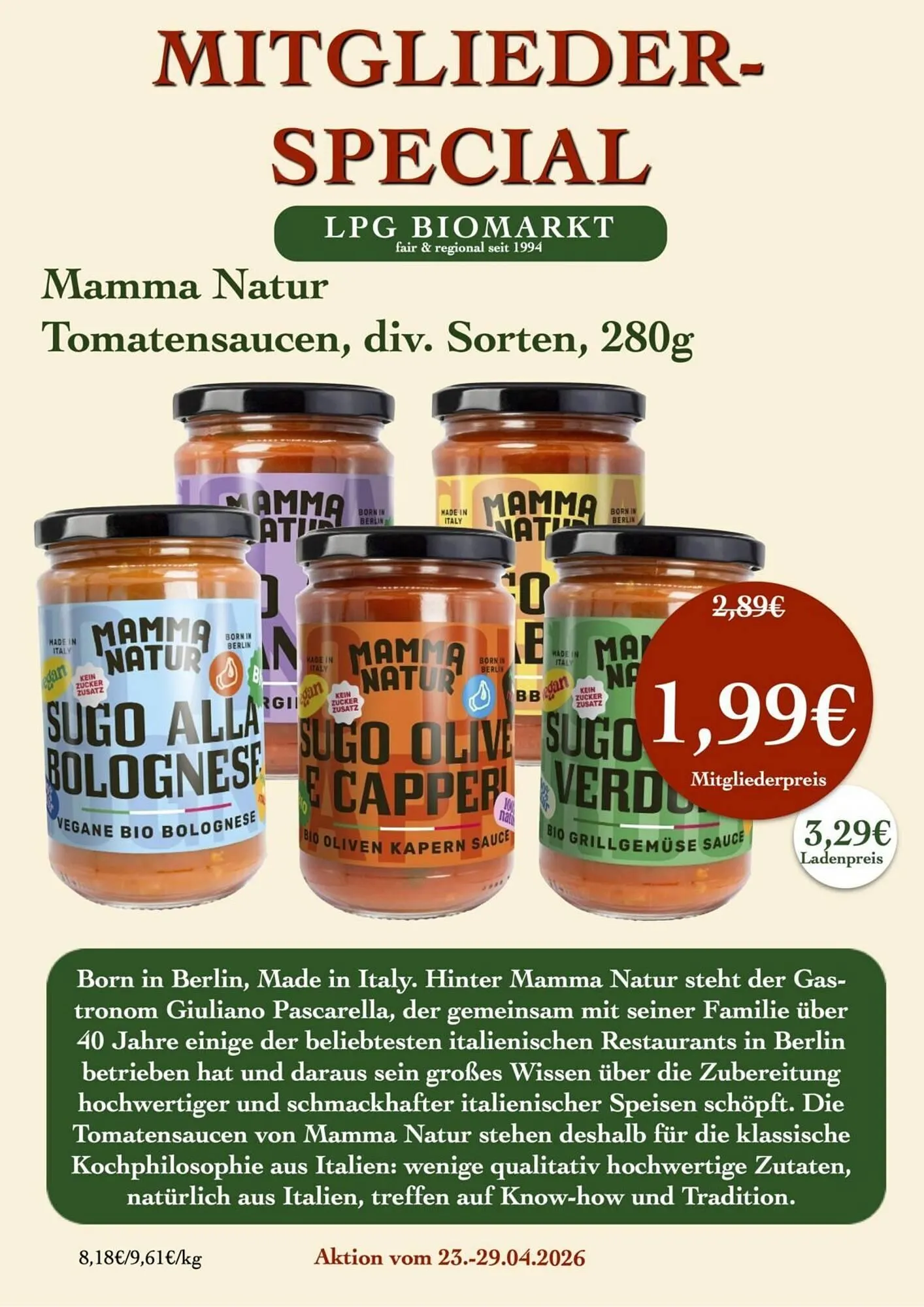 LPG Biomarkt Prospekt von 23. April bis 29. April 2026 - Prospekt seite 13