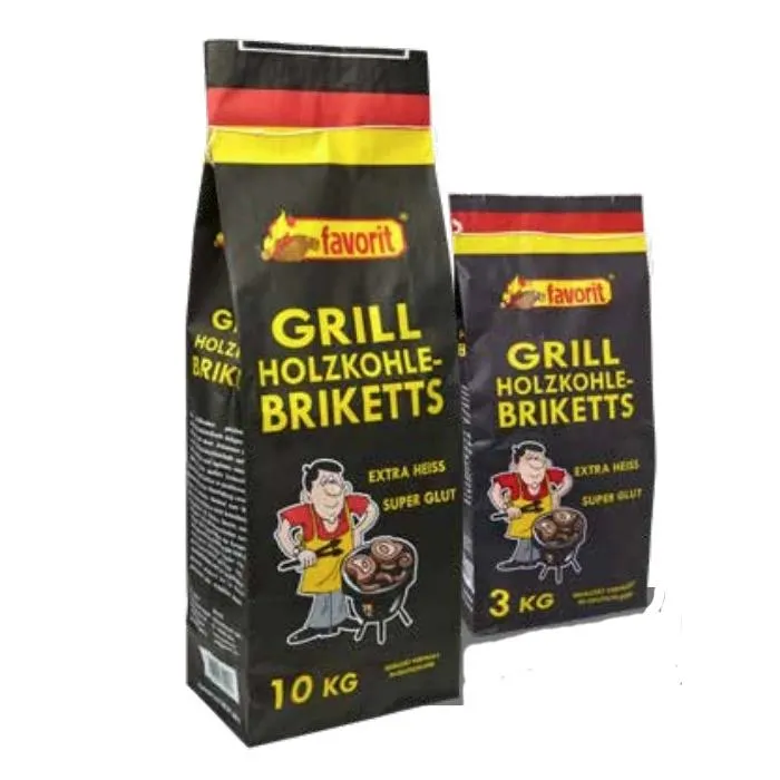 Favorit Grillbriketts 3 kg Sack aus Holzkohlensatub gepresst