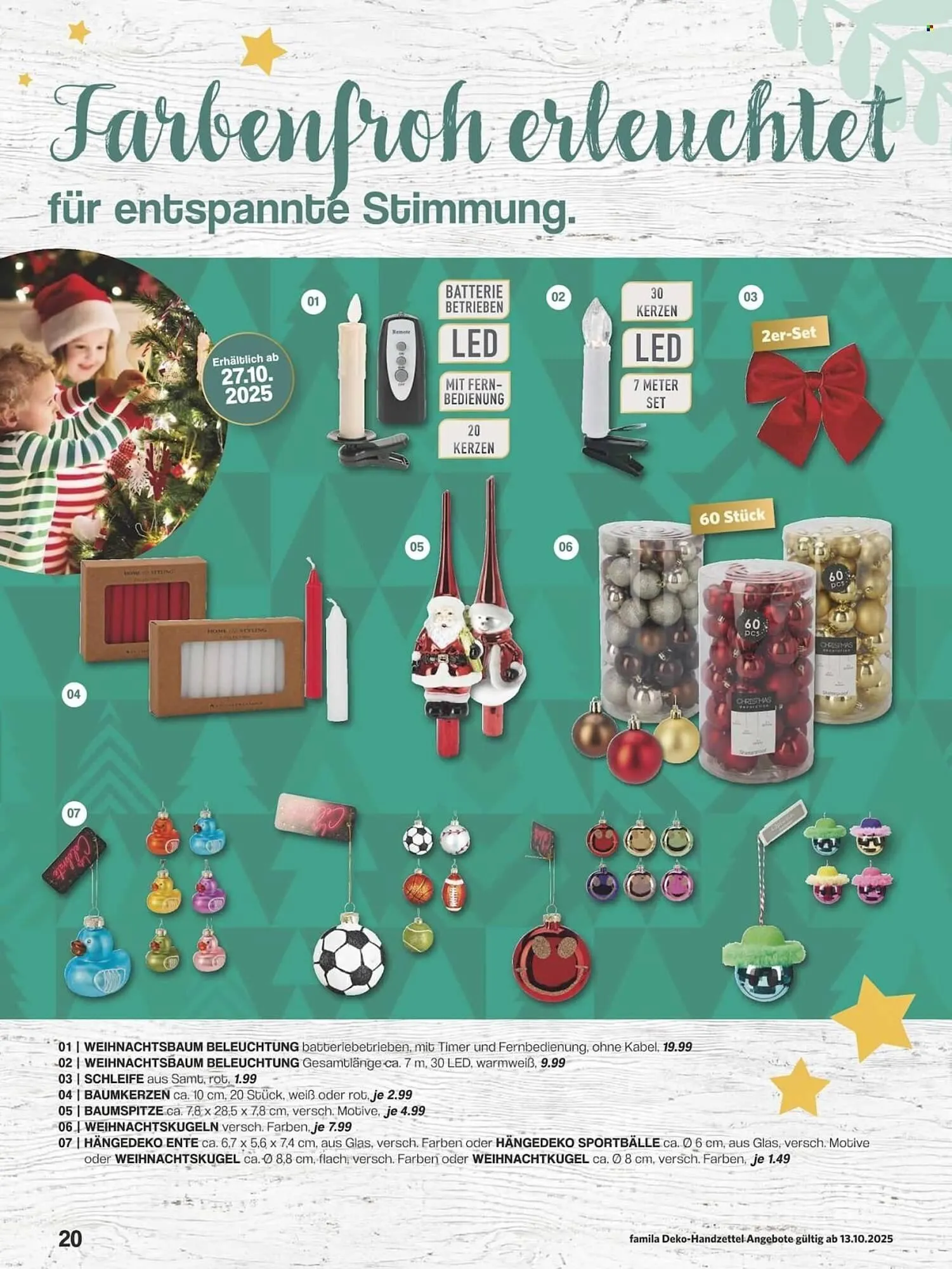 Famila Nord Ost Prospekt von 13. Oktober bis 31. Dezember 2025 - Prospekt seite 20