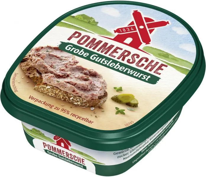 Rügenwalder Mühle Pommersche Gutsleberwurst grob 125 g