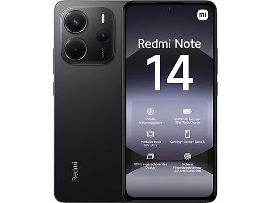 XIAOMI Redmi Note 14 128 GB Midnight Black Dual SIM