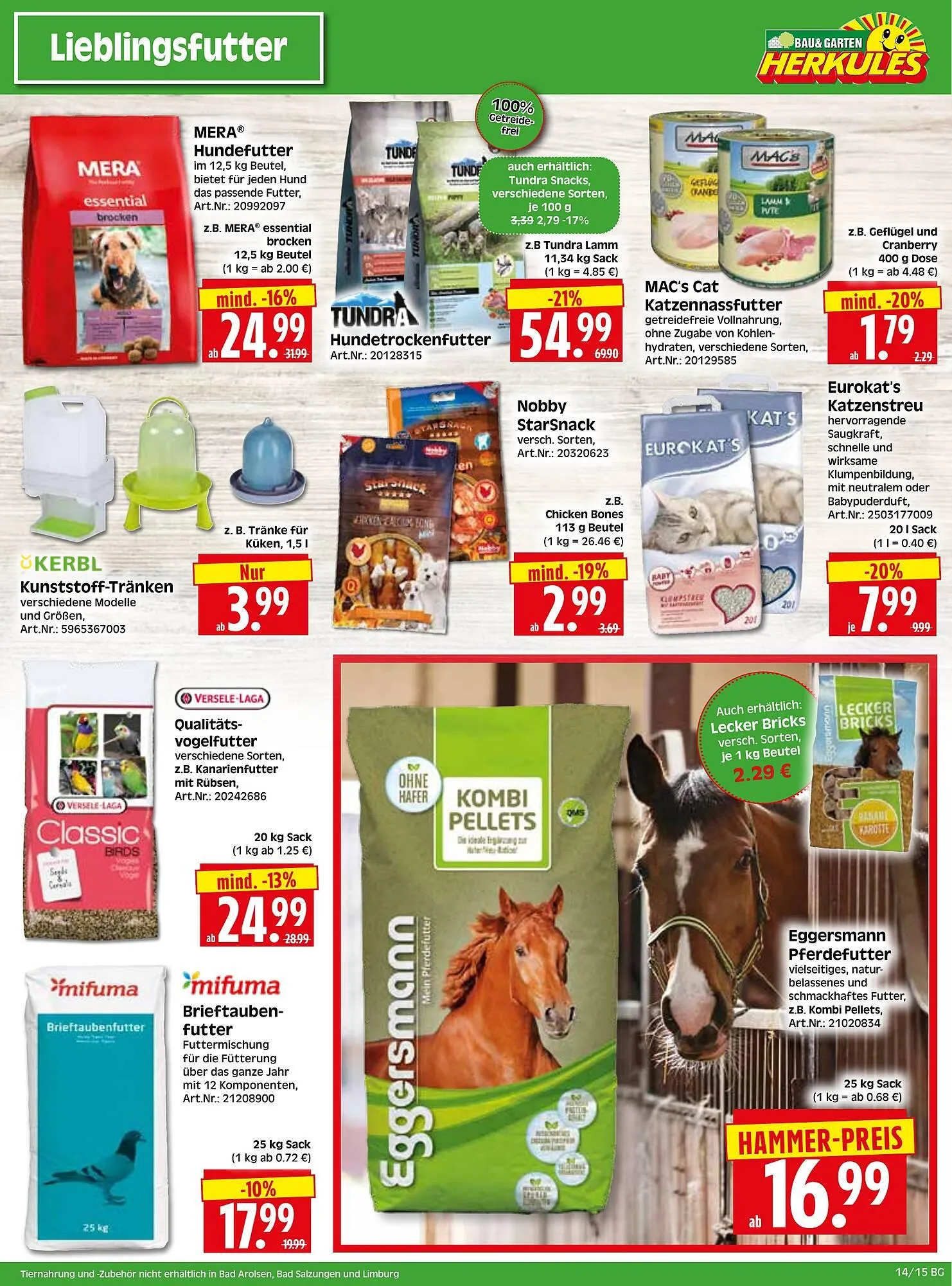 Herkules Baumarkt Prospekt von 31. März bis 5. April 2025 - Prospekt seite 15