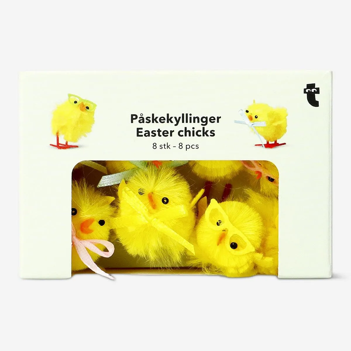 Mini Yellow Easter chicks - 8 pcs