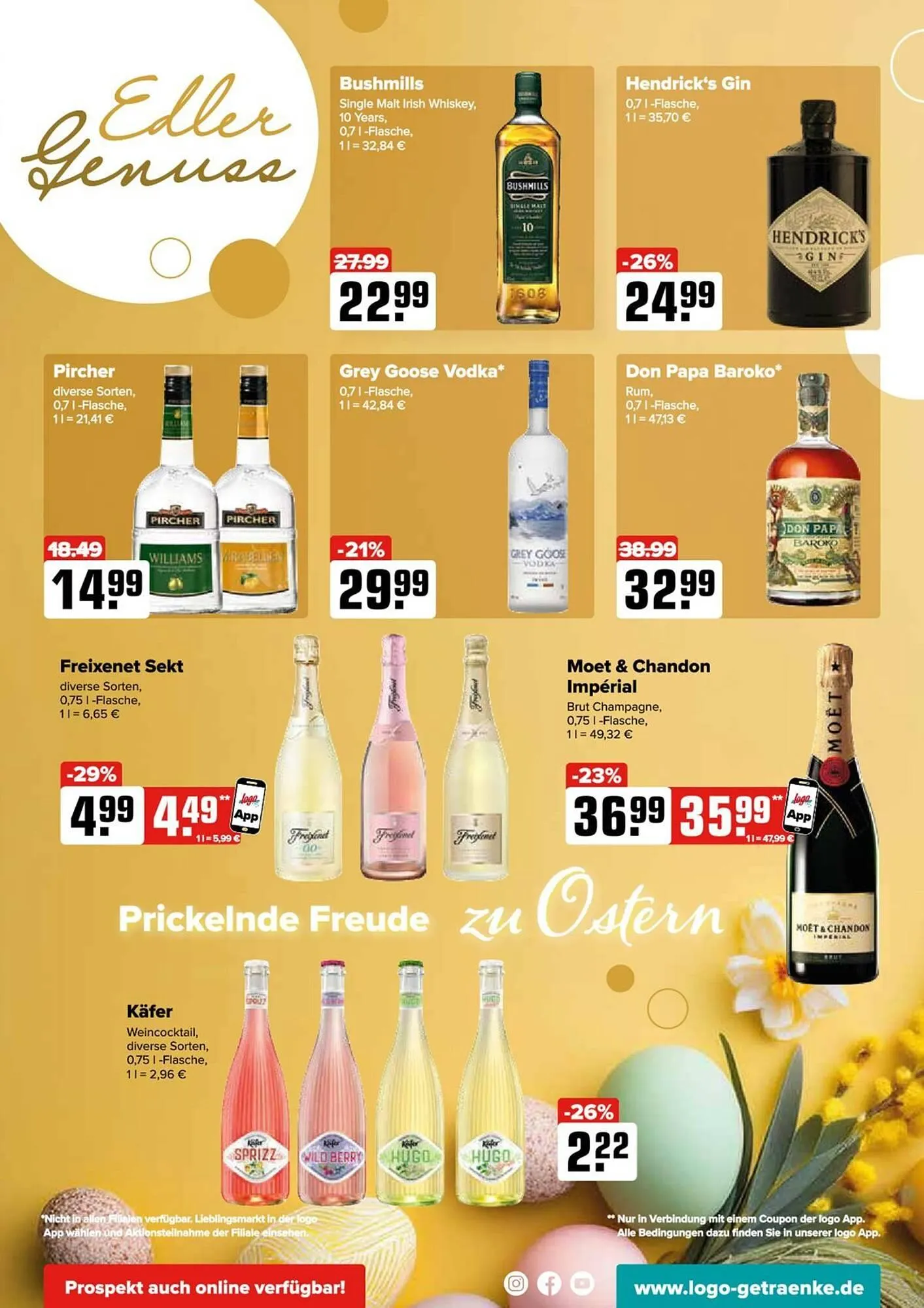 Logo Getränkemarkt Prospekt von 14. April bis 19. April 2025 - Prospekt seite 7