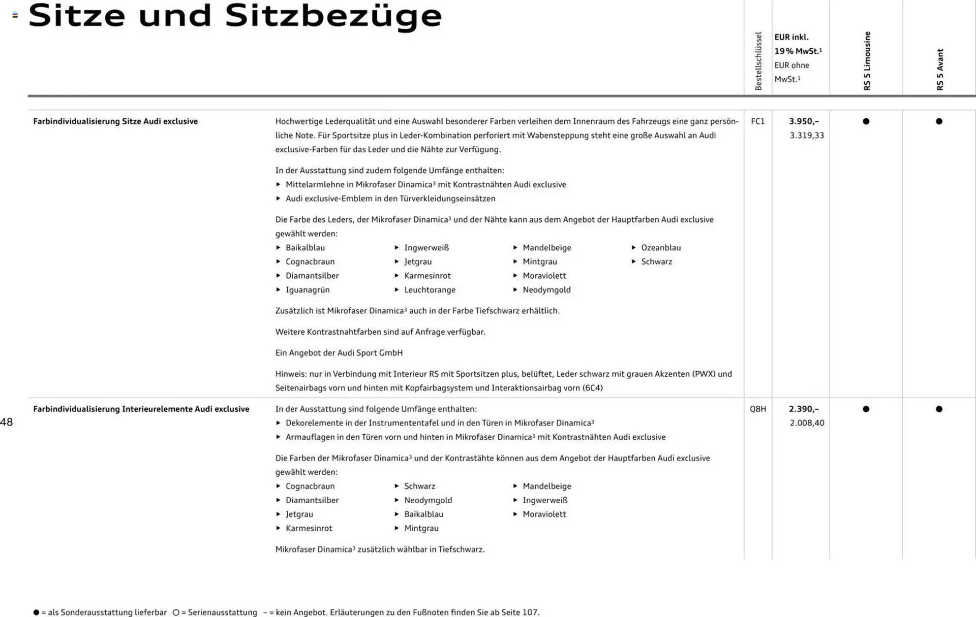 Audi Prospekt von 1. April bis 1. April 2027 - Prospekt seite 48