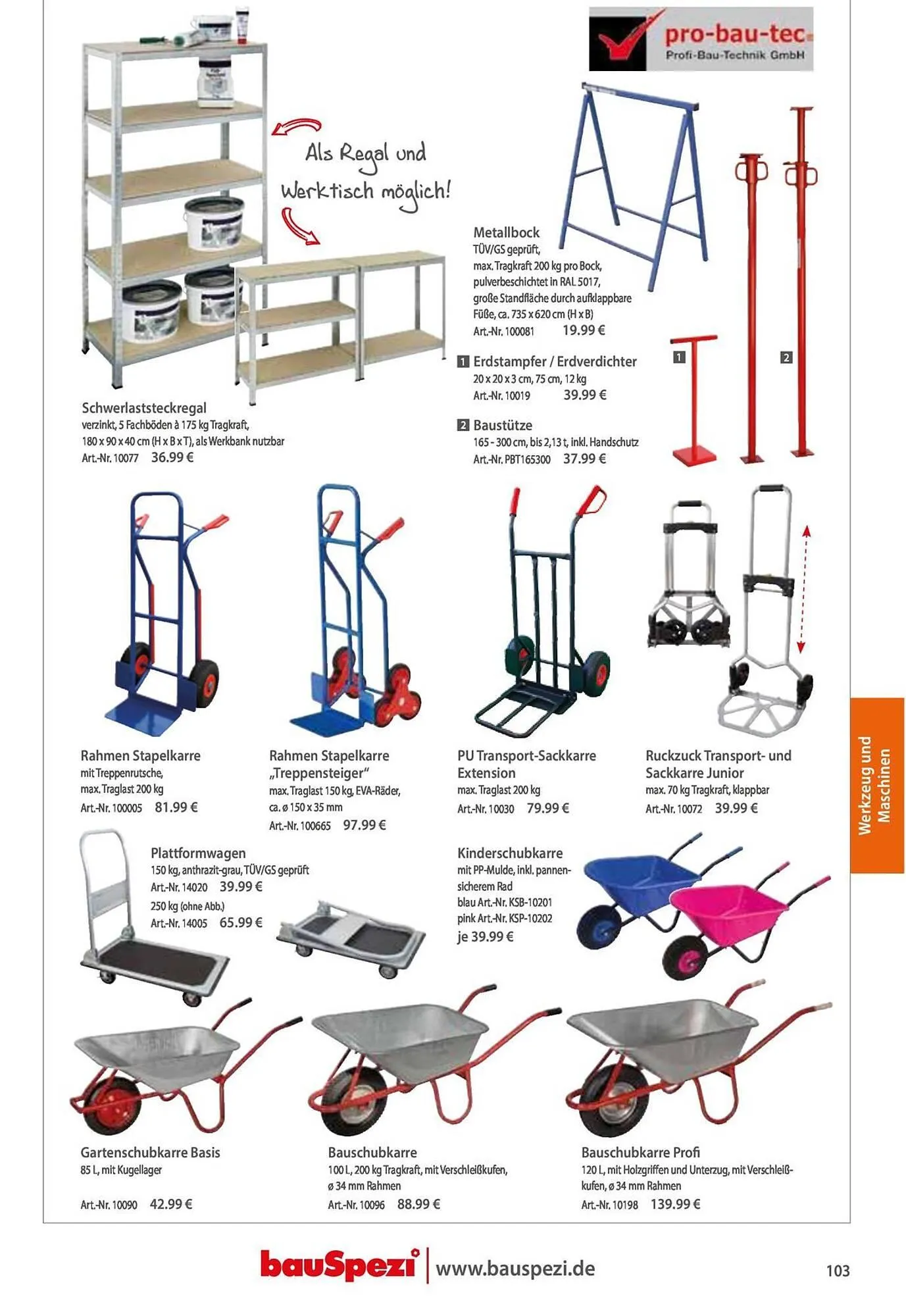 BauSpezi Prospekt von 15. April bis 31. Dezember 2026 - Prospekt seite 105
