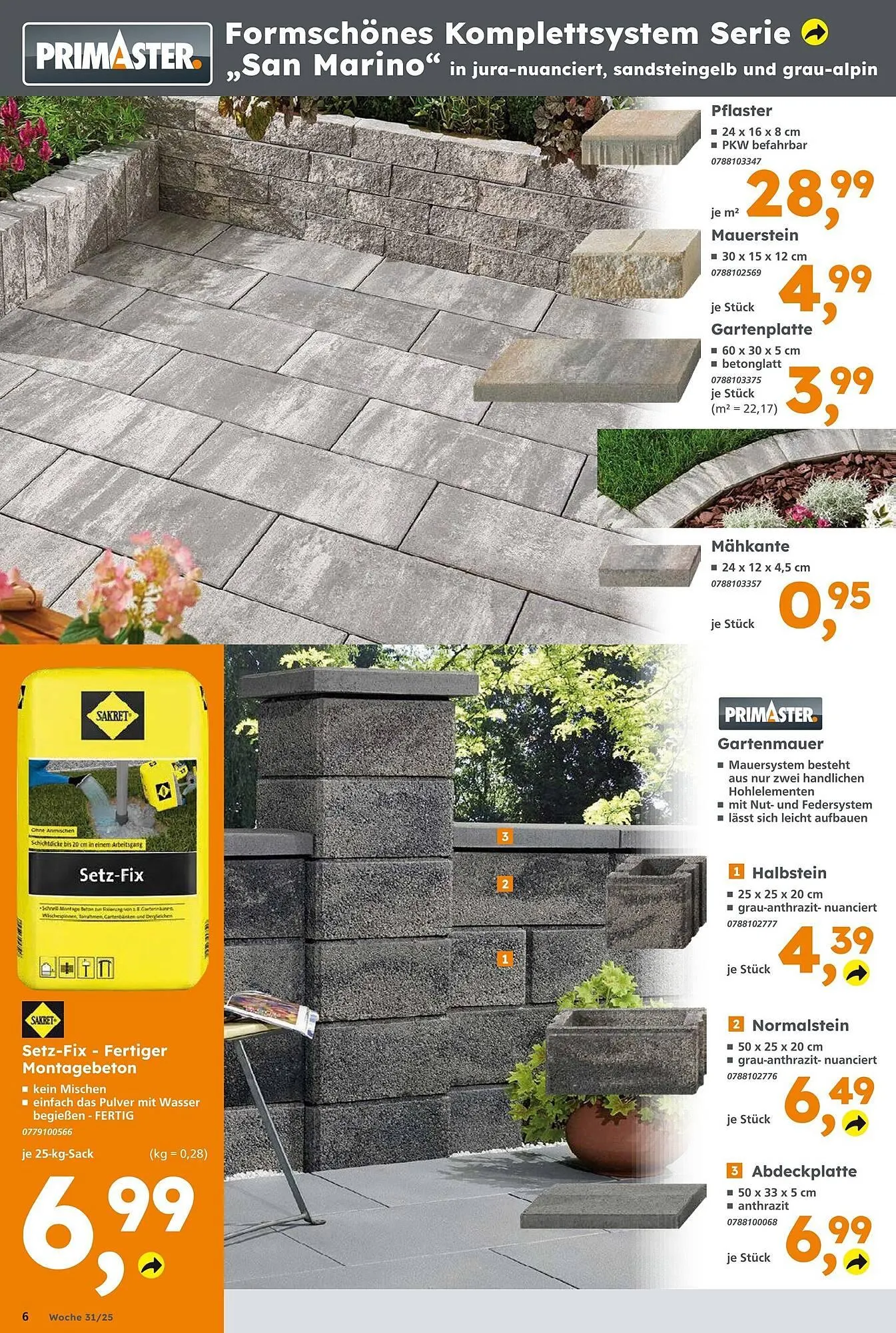 Globus Baumarkt Prospekt von 27. Juli bis 2. August 2025 - Prospekt seite 6