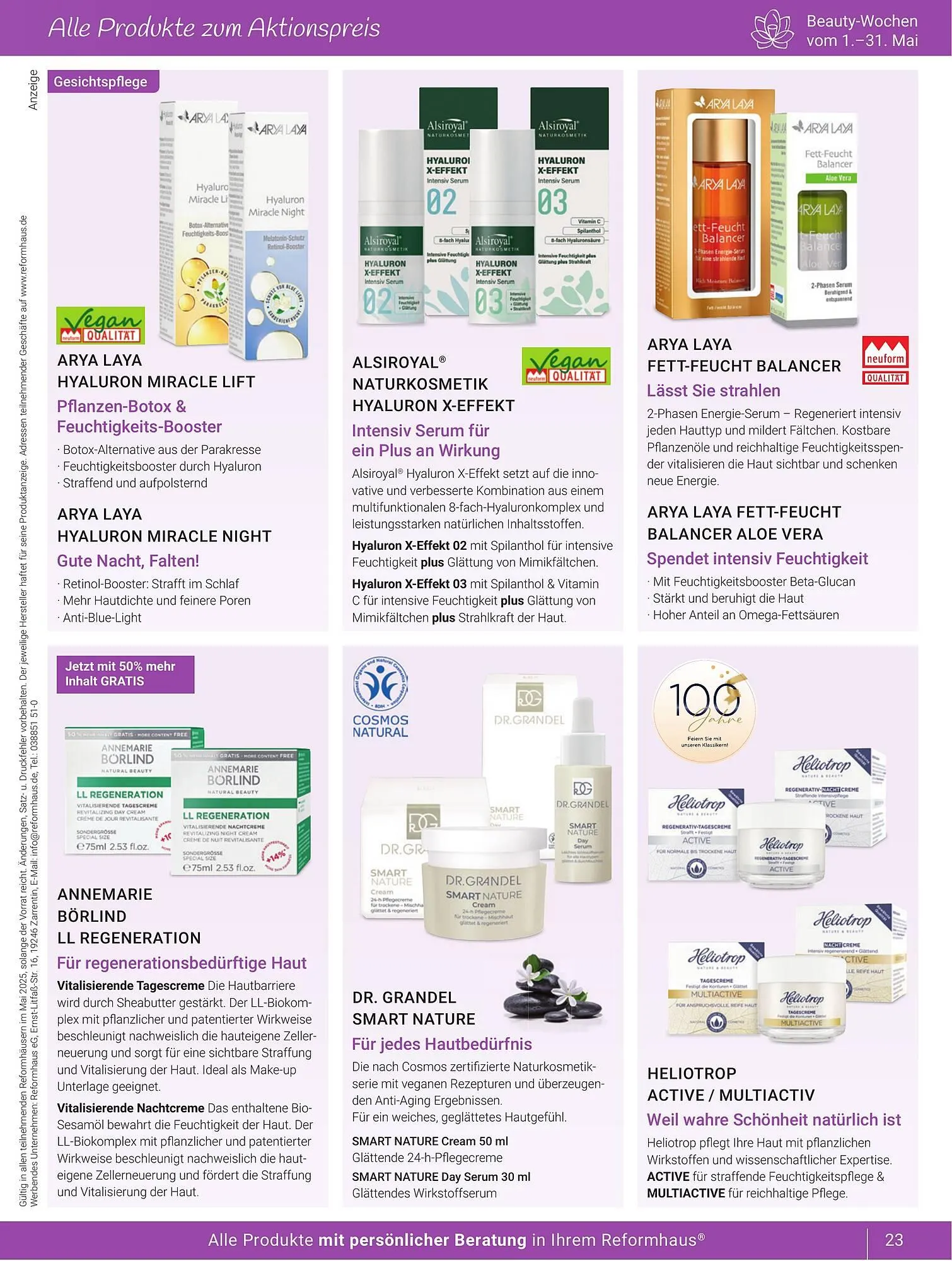 Reformhaus Prospekt von 1. Mai bis 31. Mai 2025 - Prospekt seite 23