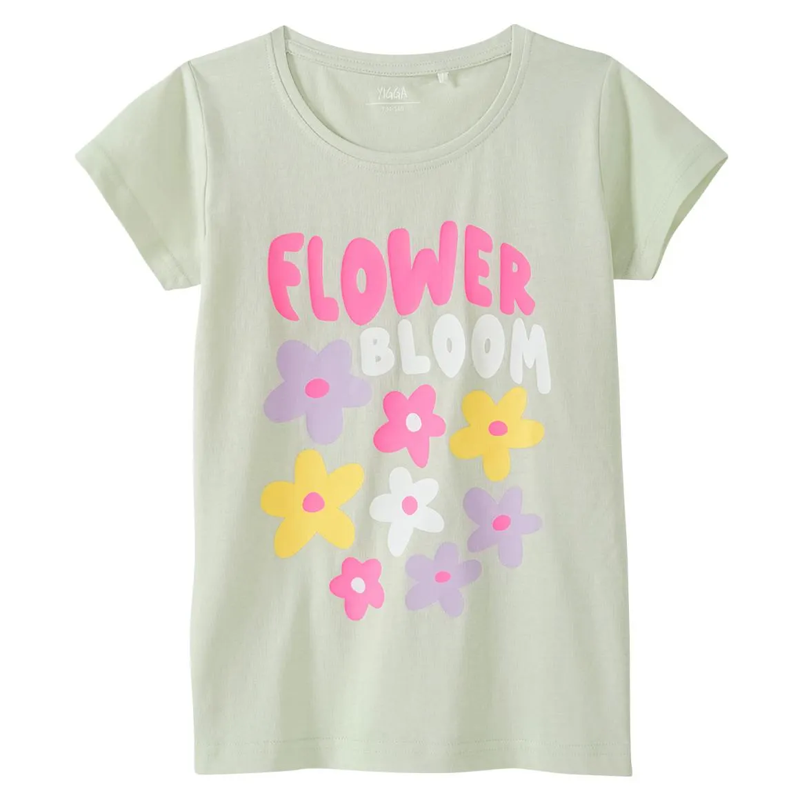 Mädchen T-Shirt mit Neon-Print