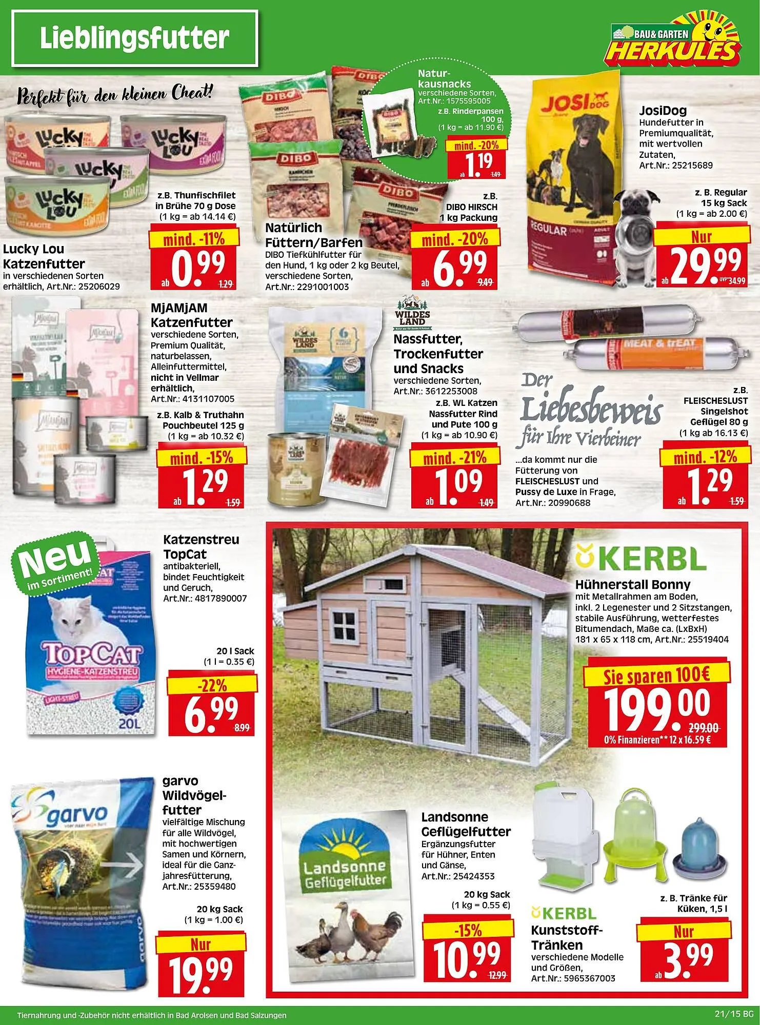 Herkules Baumarkt Prospekt von 19. Mai bis 24. Mai 2025 - Prospekt seite 15