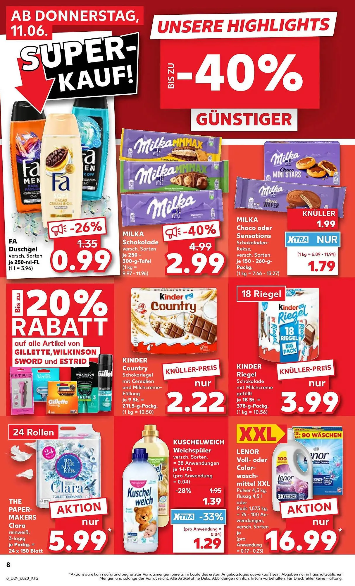 Kaufland Prospekt von 11. Juni bis 17. Juni 2026 - Prospekt seite 8
