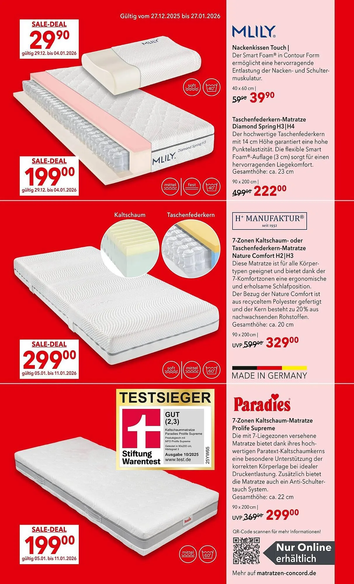 Matratzen Concord Prospekt von 27. Dezember bis 27. Januar 2026 - Prospekt seite 6