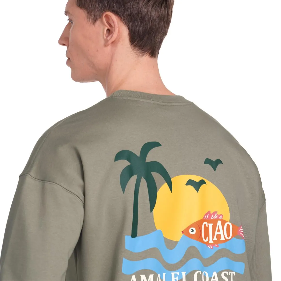 Herren Sweatshirt mit Rückenprint