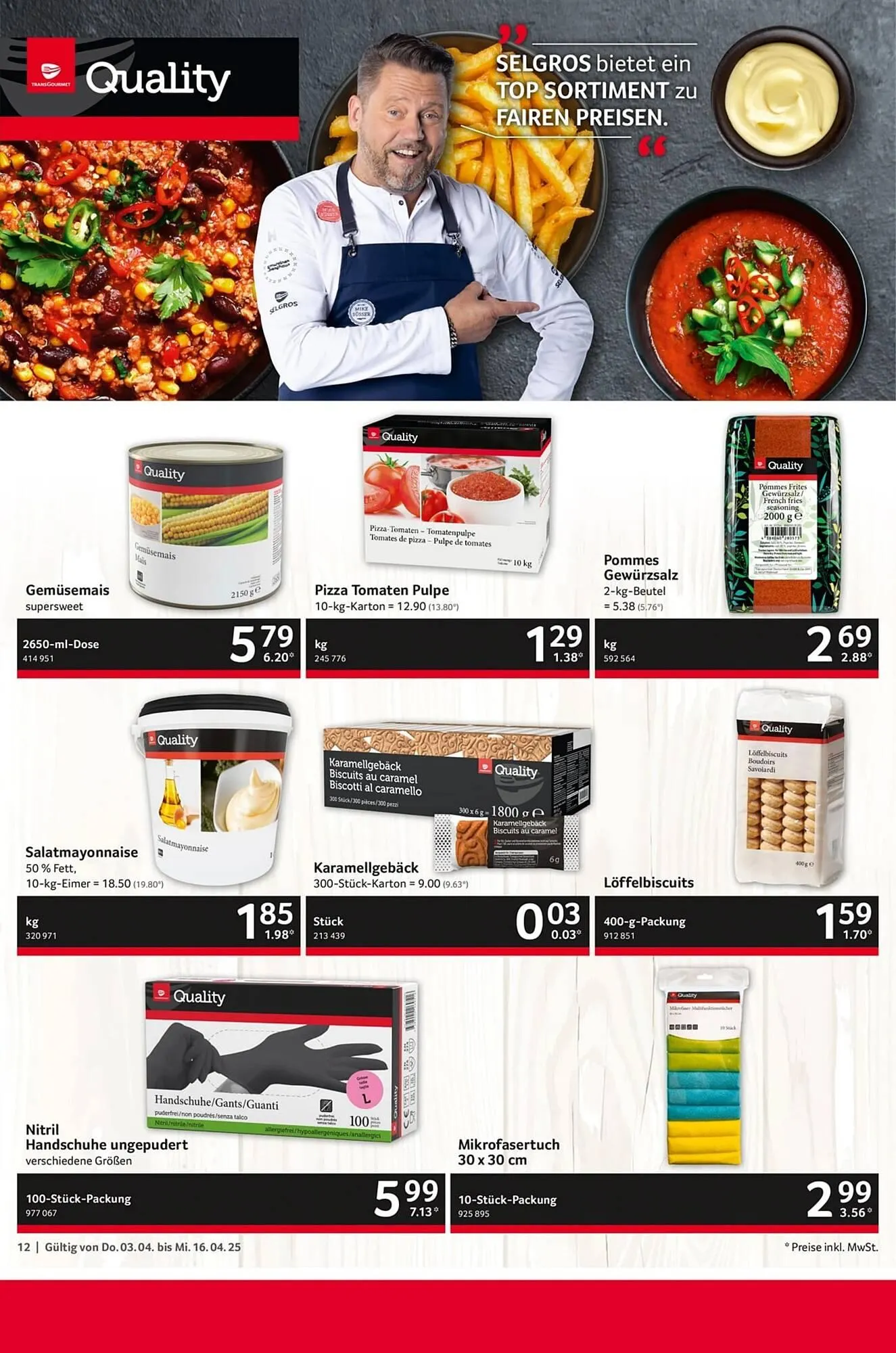 Selgros Prospekt von 3. April bis 16. April 2025 - Prospekt seite 12