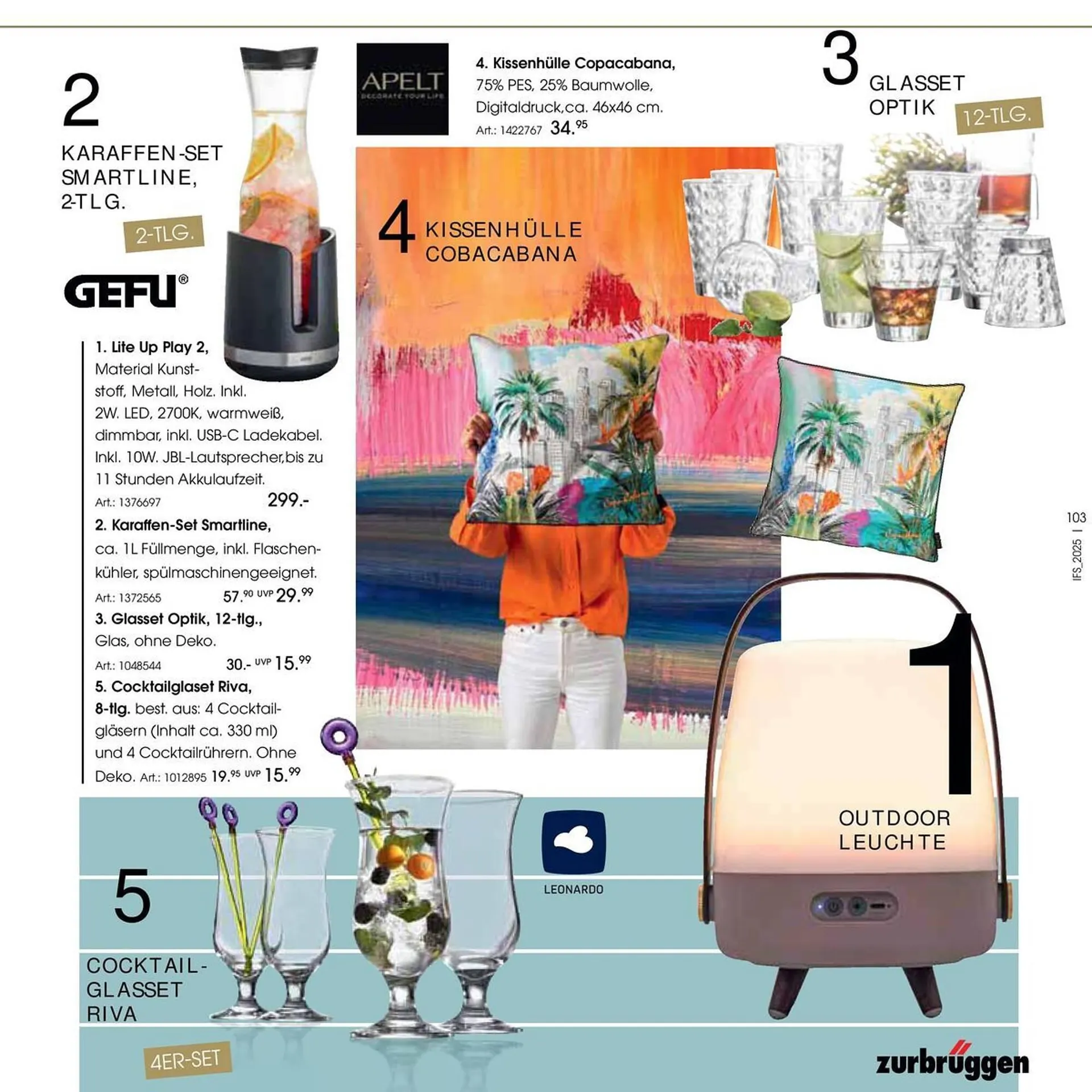 Zurbrüggen Prospekt von 14. Mai bis 31. August 2025 - Prospekt seite 103