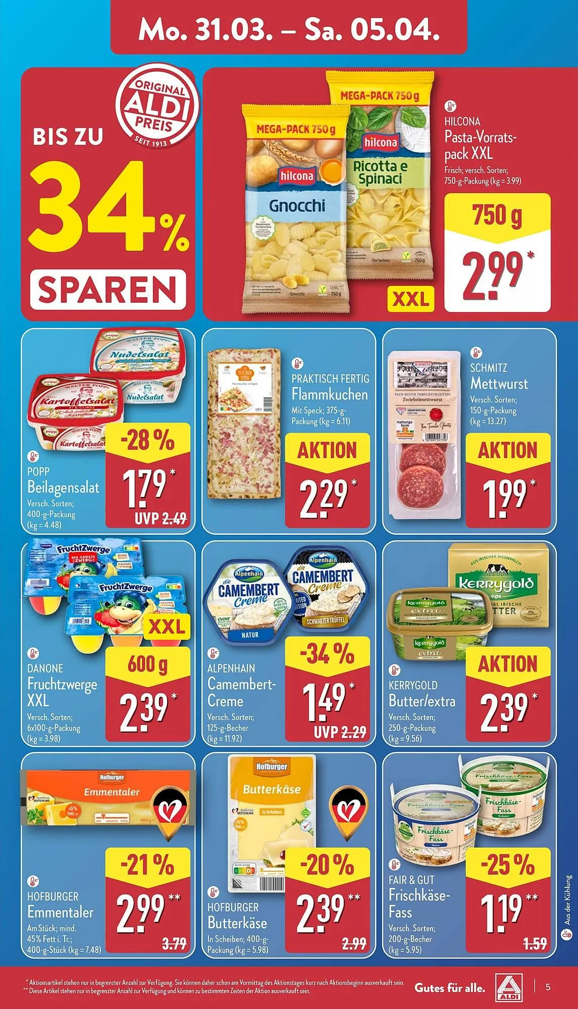 Aldi Nord Prospekt von 31. März bis 5. April 2025 - Prospekt seite 5