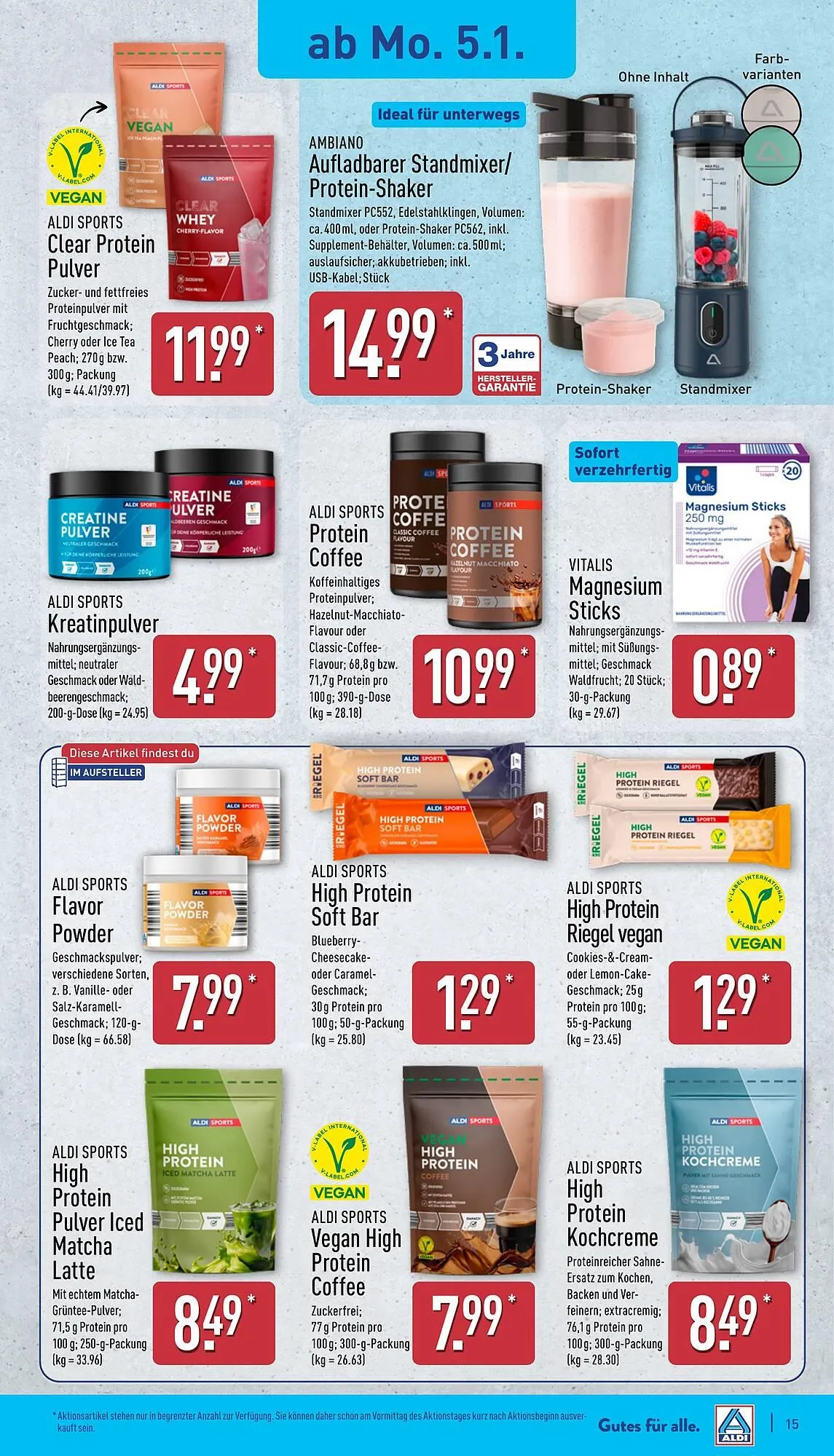 Aldi Nord Prospekt von 5. Januar bis 10. Januar 2026 - Prospekt seite 15