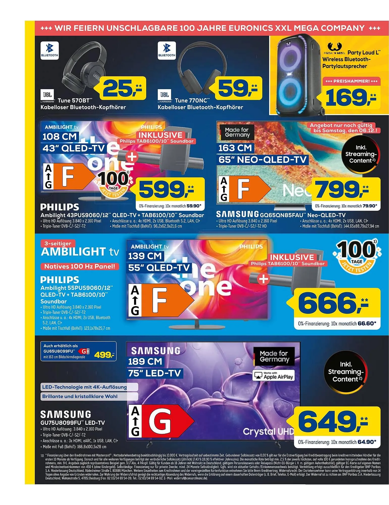 Euronics XXL Prospekt von 3. Dezember bis 9. Dezember 2025 - Prospekt seite 10
