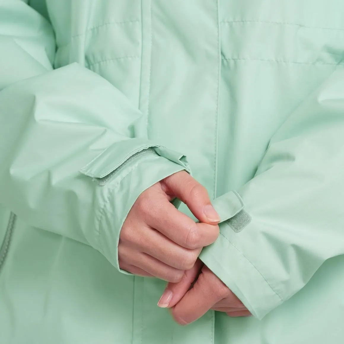 Damen Parka in Unifarben