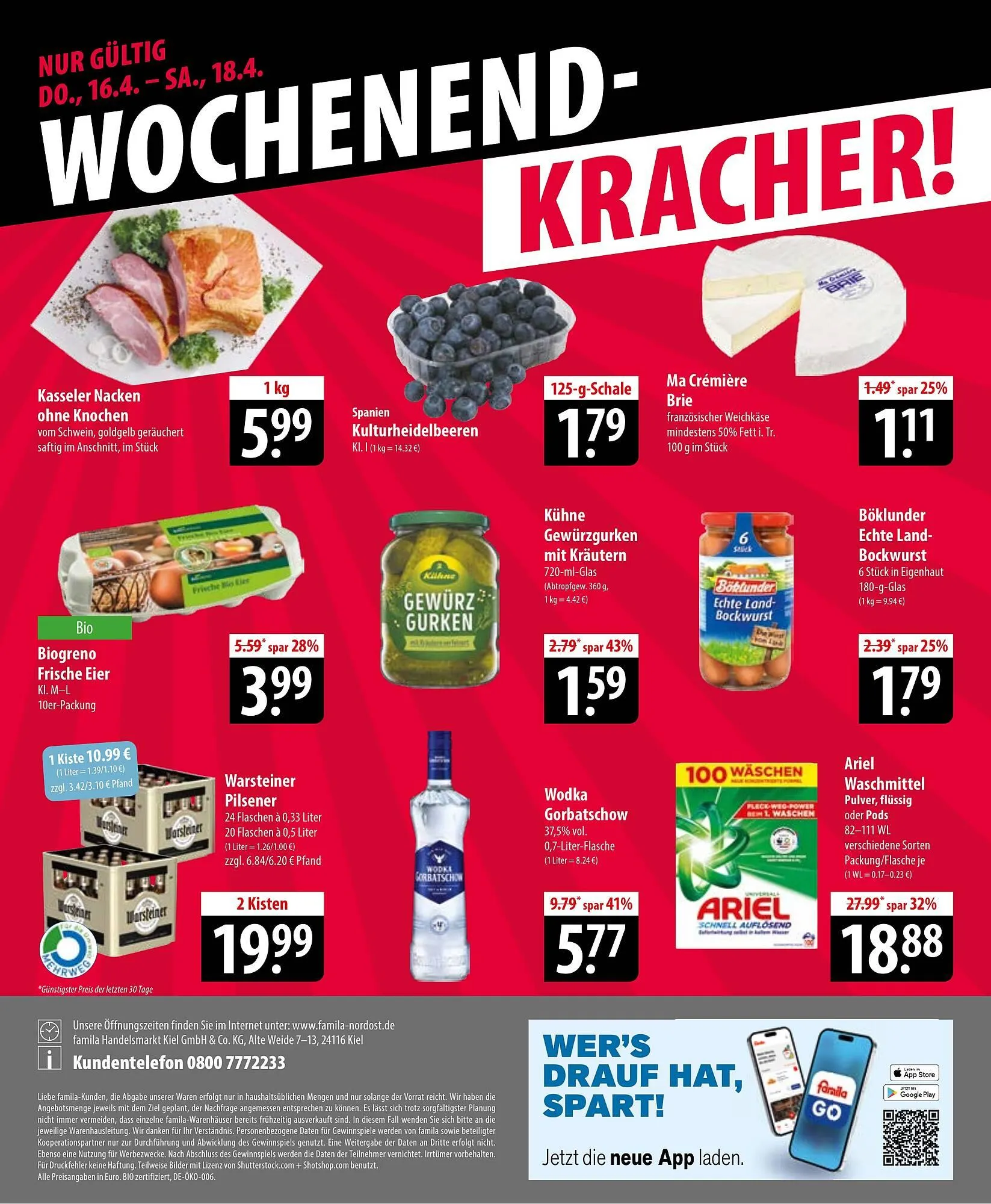 Famila Nord Ost Prospekt von 13. April bis 18. April 2026 - Prospekt seite 24