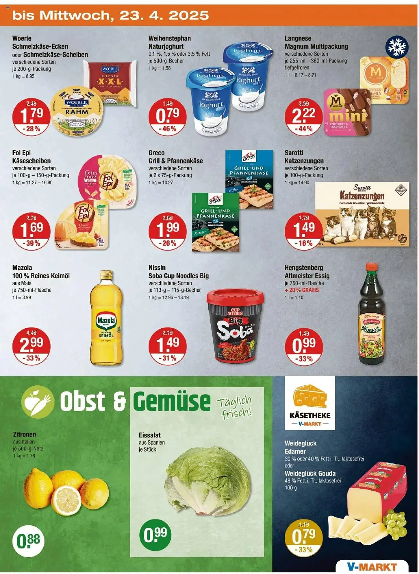 V Markt Prospekt von 17. April bis 23. April 2025 - Prospekt seite 23