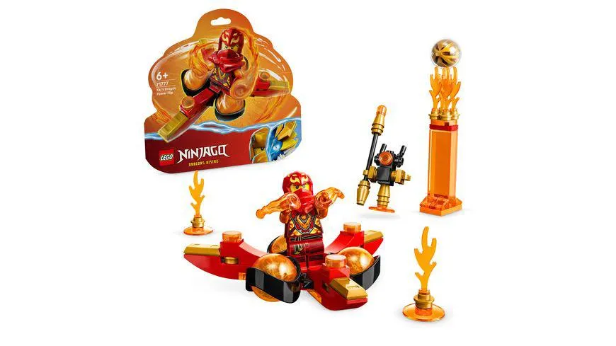 LEGO NINJAGO 71777 Kais Drachenpower-Spinjitzu-Flip Spielzeug Set