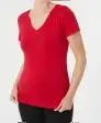 T-Shirt mit V-Ausschnitt Janina, Stretchanteil