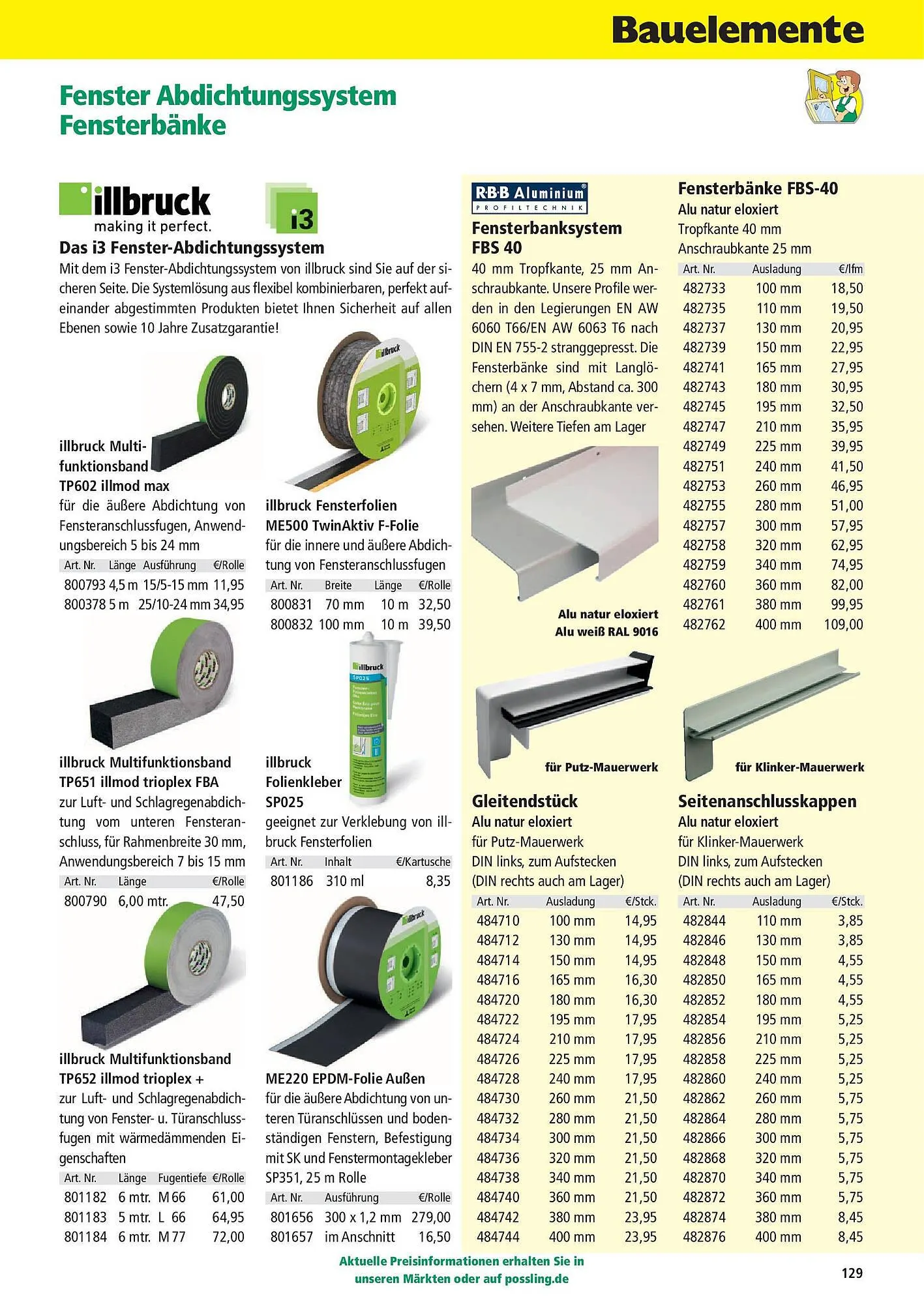 Holz Possling Prospekt von 31. März bis 30. Juni 2025 - Prospekt seite 129