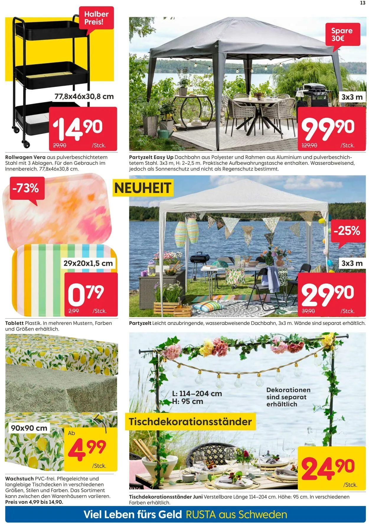 Rusta von 12. Mai bis 26. Mai 2025 - Prospekt seite 13