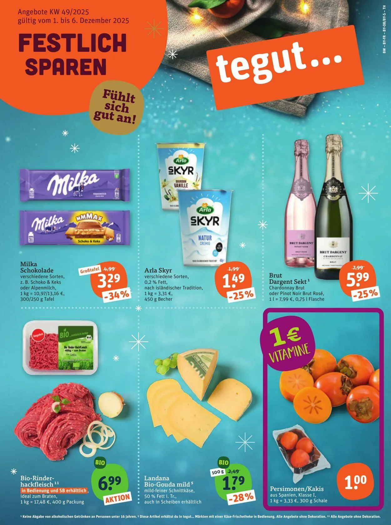 Tegut Aktueller Prospekt von 8. Dezember bis 14. Dezember 2025 - Prospekt seite 3