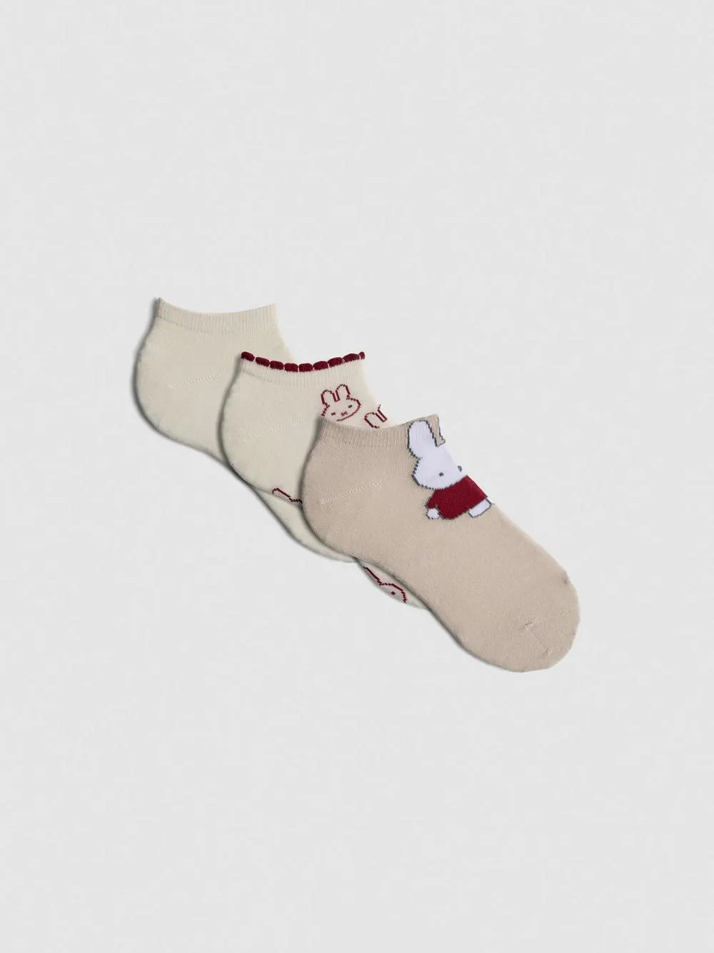 3pk Miffy Sneaker Socks