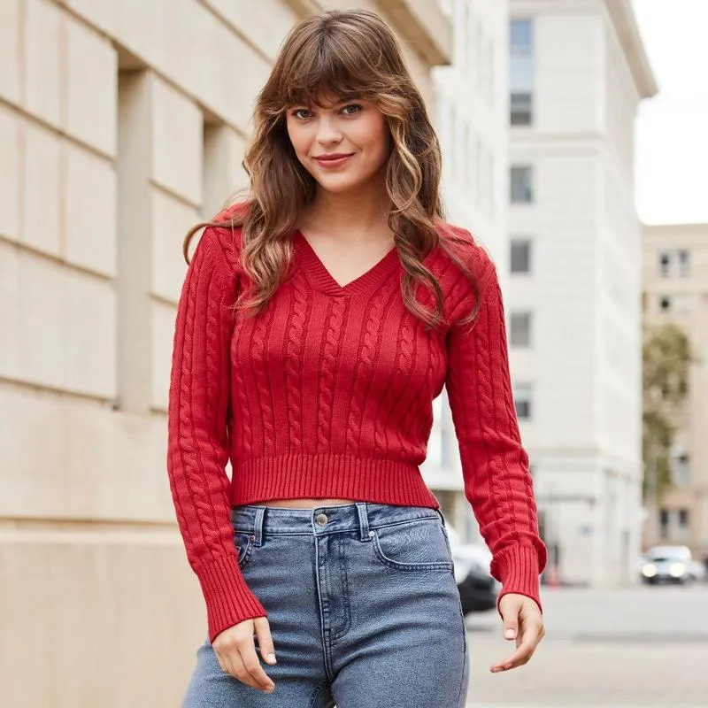 Damen-Pullover mit Kragen